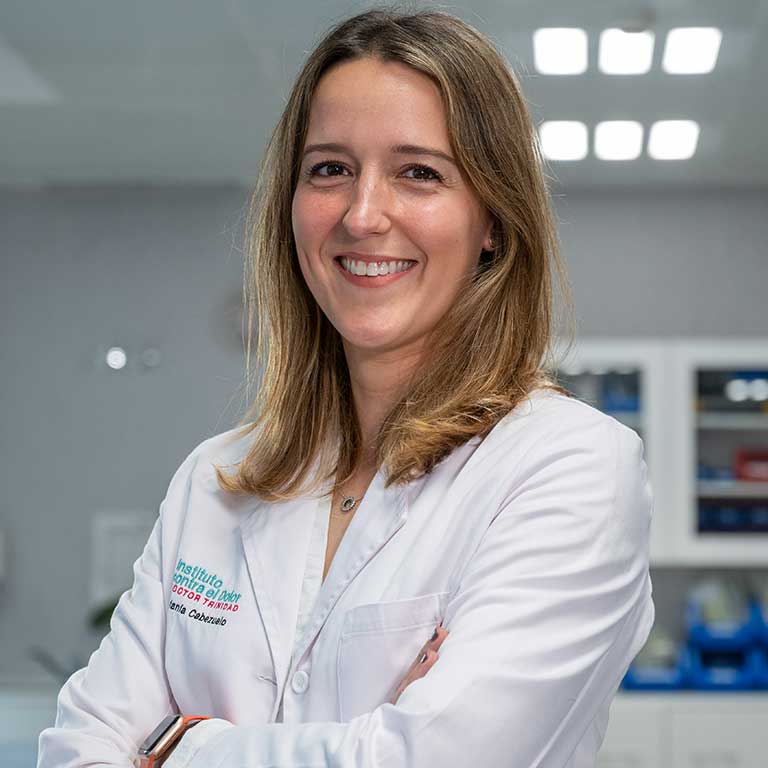 Dra. Estefania Cabezuelo. Instituto contra el dolor Dr. Trinidad